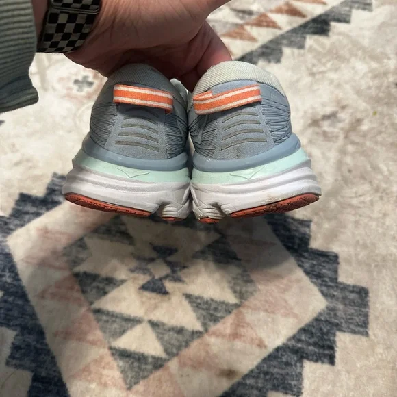 HOKA One One Bondi 7 Women’s Gray Running Shoes size 6.5 D - Picture 4 of 7